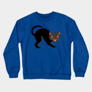 Halloween Vintage Halloween Cat Crewneck Sweatshirt